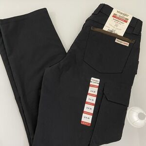 Wrangle Womens Riggs Workwear Ranger Pant Slim Fit Black Cargo Jeans Sz 8x30 NEW